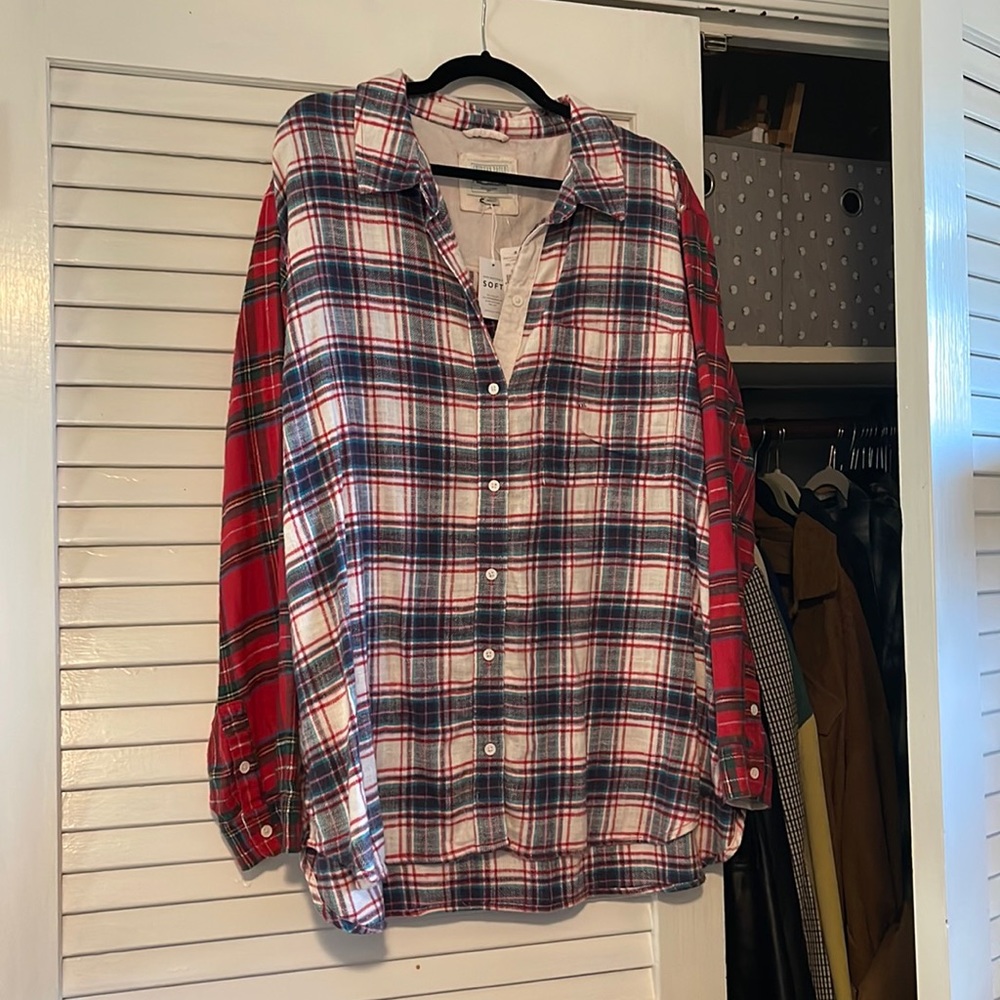 American Eagle Plaid Flannel Shirt